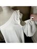 Cinq à Sept Solid White Casual Dress Size L - photo 7
