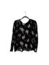 Just Female Floral Black White Blouse Size XS - photo 1