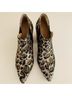 Antonio Melani Leopard Print Brown Black Ankle Boots Size 8 1/2 - photo 4