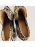 Antonio Melani Leopard Print Brown Black Ankle Boots Size 8 1/2 - photo 3