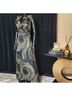 Lydia 100% Polyblend Print Black Gold Cocktail Dress Size 0 - photo 5