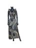 Lydia 100% Polyblend Print Black Gold Cocktail Dress Size 0 - photo 2