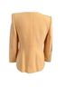 Carolina Herrera 100% Wool 65% Acetate 35% Rayon 100% Silk Ivory Yellow Black Blazer Size 6 - photo 4
