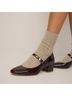 Reformation 100% Leather Red Purple Heels Size 6 1/2 - photo 3