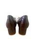 Reformation 100% Leather Red Purple Heels Size 6 1/2 - photo 2