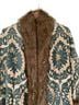 Chasing Unicorns Floral Jacquard Multi Color Teal Ivory Coat Size M - photo 2