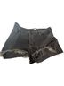 Good American Solid Black Denim Shorts Size 24 - photo 1
