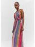 MNG 100% Polyester Stripes Multi Color Cocktail Dress Size XS - photo 7