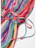 MNG 100% Polyester Stripes Multi Color Cocktail Dress Size XS - photo 5