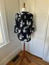 41Hawthorn 100% Polyester Floral Black Multi Color 3/4 Sleeve Blouse Size S - photo 3