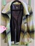 Abbie Mags Stripes Green Black White Coat Size M - photo 9