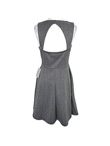 The Vanity Room Herringbone Cut Out Back Fit & Flare Dress Casual Dress (view 2)