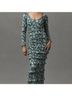 V. Chapman Floral Multi Color Cocktail Dress Size 6 - photo 7