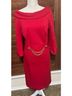 Milly Solid Red Wool Dress Size M - photo 4