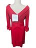 Milly Solid Red Wool Dress Size M - photo 2