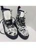 Dr. Martens 100% Leather Print White Boots Size 5 (wide) - photo 5