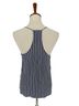 Tibi Stripes Blue White Sleeveless Blouse Size 6 - photo 2