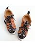 Cotélac 100% Leather Print Brown Purple Sneakers Size 7 - photo 4