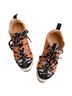 Cotélac 100% Leather Print Brown Purple Sneakers Size 7 - photo 1