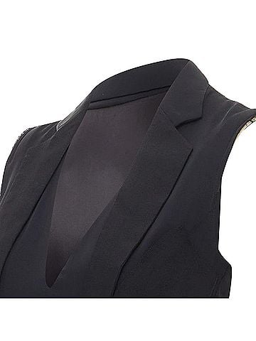 Maison Margiela MAISON MARTIN MARGIELA 2014 black deconstructed raw edge cut sleeve dress FR38 M (view 2)