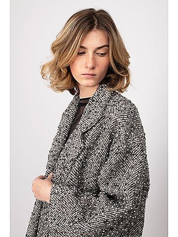 Gianfranco Ferre Gianfranco Ferré Beaded Herringbone Coat - '80s (view 2)