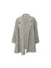 Gianfranco Ferre 100% Wool Gray Gianfranco Ferré Beaded Herringbone Coat - '80s Size M - photo 3