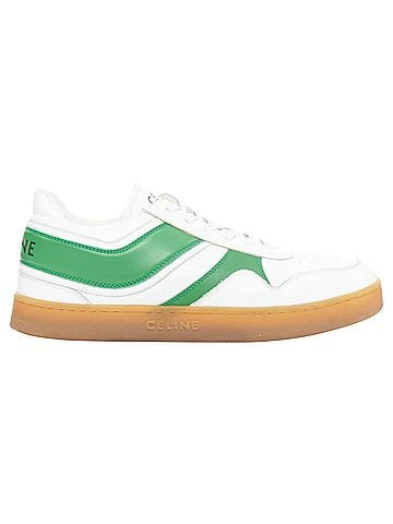 Céline CELINE green optic white flash green leather low top sneakers EU37 (view 1)