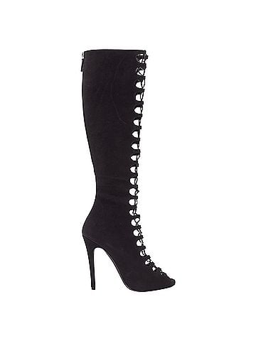 Giambattista Valli GIAMBATTISTA VALLI black suede leather criss cross lace up front boots EU38 (view 1)