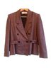 Peruvian Connection Chevron-herringbone Brown Purple Blazer Size 10 - photo 1