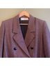 Peruvian Connection Chevron-herringbone Brown Purple Blazer Size 10 - photo 4