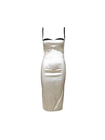 Dolce & Gabbana Dolce & Gabbana Metallic Silver Dress - '90s (view 1)