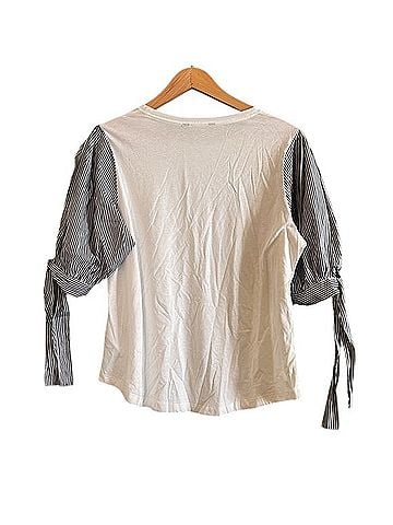 Ralph Lauren Black Label Jersey Puff Sleeve T-Shirt Striped Tie Short Sleeve T-Shirt (view 2)