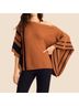 Trina Turk Solid Brown Blue Poncho Size XS - photo 4