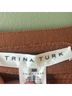 Trina Turk Solid Brown Blue Poncho Size XS - photo 3