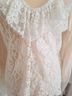 Anthropologie 100% Polyester 5% Elastane Solid White Ivory Blouse Size L - photo 8