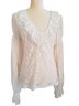 Anthropologie 100% Polyester 5% Elastane Solid White Ivory Blouse Size L - photo 1