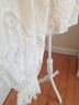 Anthropologie 100% Polyester 5% Elastane Solid White Ivory Blouse Size L - photo 14