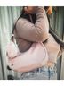JEN & CO. 100% Nylon Solid Pink Shoulder Bag One size - photo 3