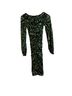 FUZZI 100% Polyester Animal Print Black Green Cocktail Dress Size XS - photo 14