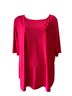 Susan Graver Red Short Sleeve Blouse Size XL - photo 1