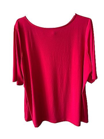Susan Graver Short Sleeve Blouse (view 2)