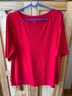 Susan Graver Red Short Sleeve Blouse Size XL - photo 7