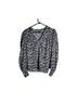 Express Floral Black Long Sleeve Blouse Size S - photo 1
