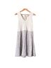 Ted Baker London Solid White Gray Cocktail Dress Size 10 - photo 1