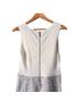 Ted Baker London Solid White Gray Cocktail Dress Size 10 - photo 2