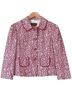BCBGMAXAZRIA Floral Red White Blazer Size M - photo 1