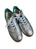 Boden 100% Leather Silver Green Sneakers Size 8 - photo 6