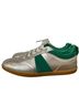 Boden 100% Leather Silver Green Sneakers Size 8 - photo 2