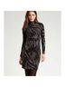 Tory Burch Print Black Gray Casual Dress Size S - photo 4