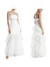 BCBGMAXAZRIA 100% Polyester 92% Polyester 8% Spandex Solid White Ivory Cocktail Dress Size 6 - photo 1